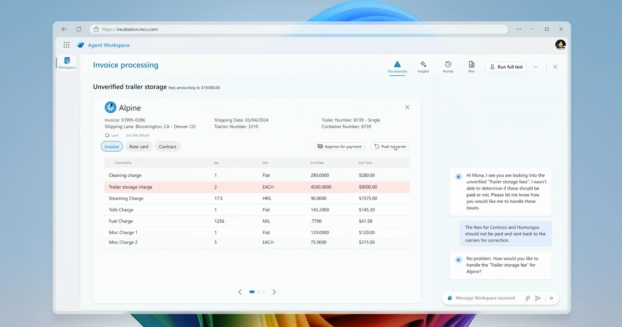 Agent workflow